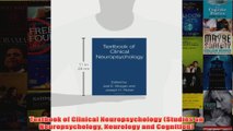 Textbook of Clinical Neuropsychology Studies on Neuropsychology Neurology and Cognition