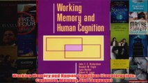 Working Memory and Human Cognition Counterpoints Cognition Memory and Language