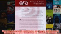 Neuropsychological Rehabilitation and People with Dementia Neuropsychological