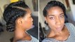 Twisted Knot Protective Style Natural Hair | Winter + Summer Workout Hairstyle - Naptural85