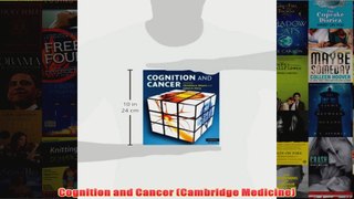 Cognition and Cancer Cambridge Medicine