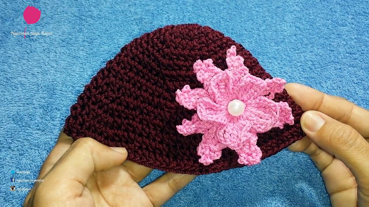 Cara Merajut Topi Bayi Rajut Cantik
