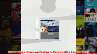 New Perspectives on Faking in Personality Assessment