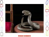 Bronze snake rattlesnake bronze sculpture figure sculpture antique style