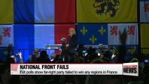 Far－right National Front fails to win any regions in French local elections