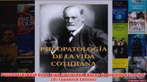 PSICOPATOLOGÍA DE LA VIDA COTIDIANA Obras de Sigmund Freud nº 20 Spanish Edition