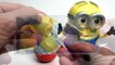 Minions unboxing kinder Surprise eggs Different sizes huevos sorpresa Mystery Chocolate Eggs
