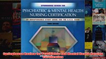 Springhouse Review for Psychiatric and Mental Health Nursing Certification