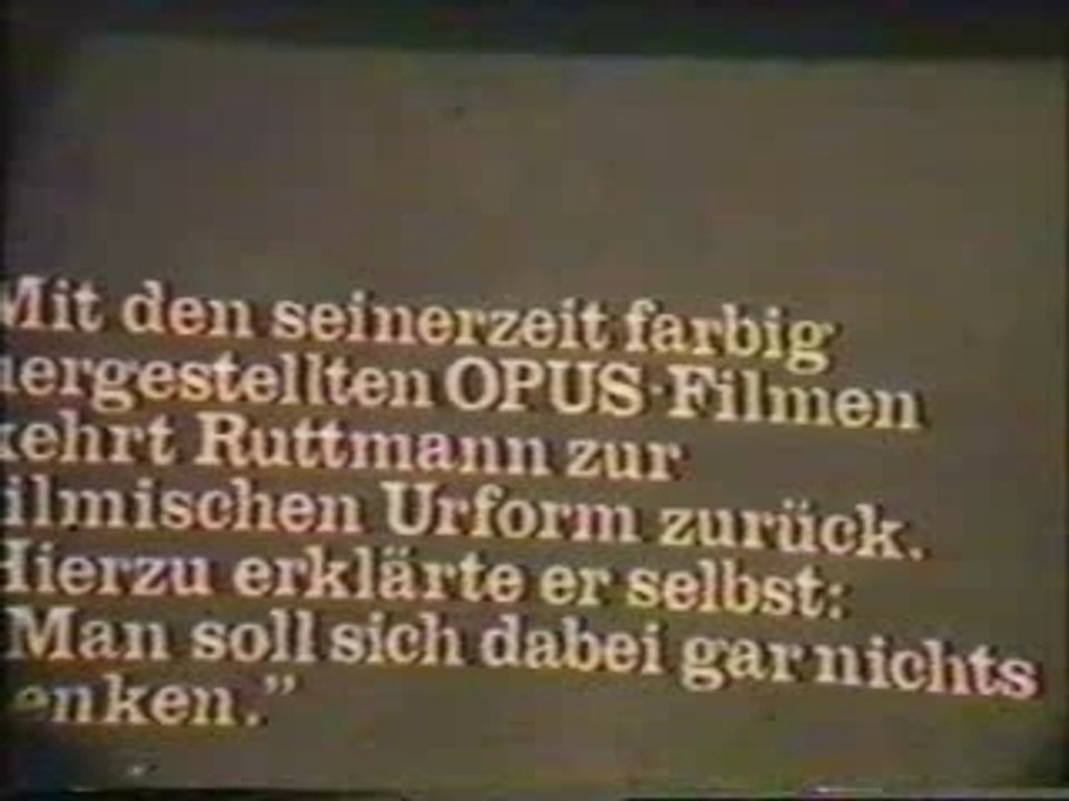 Walter Ruttmann - Opus 1, 2 [1921], 3 [1924], 4 [1925]