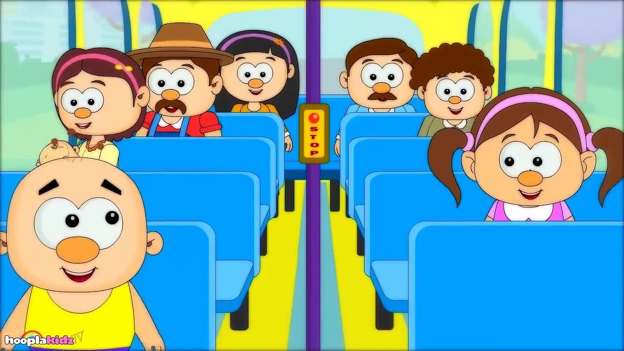 Wheels On The Bus Go Round And Round | Nursery Rhymes | Popular Nursery Rhymes Songs For B