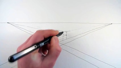 How To Draw A City Using Two Point Perspective