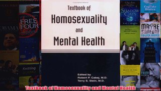 Textbook of Homosexuality and Mental Health