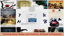 PDF Download  Valuing Early Stage and Venture Backed Companies PDF Online
