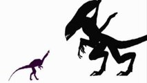 PsycoSpot Battles:Xenomorph vs Compsognathus