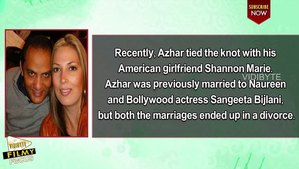 Former Indian Cricket Captain Azharuddin Married for the Third Time - Filmy Focus
