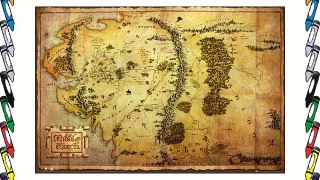 The Hobbit Map Poster with Accessory