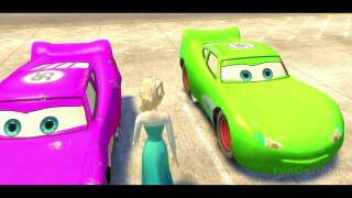 Cars Rhyme for Children with Lightning McQueen, Frozen Elsa The Snow Queen and Anna Arende