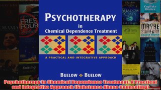Psychotherapy In Chemical Dependence Treatment A Practical and Integrative Approach
