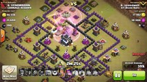 clash of clans war attack full 3 star with gowipe