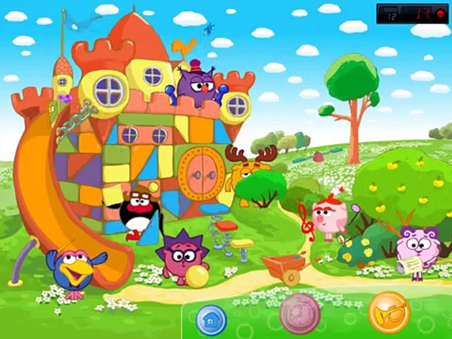 Смешной мультик. Игры смешариков.! на нашем канале.