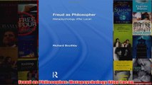 Freud as Philosopher Metapsychology After Lacan