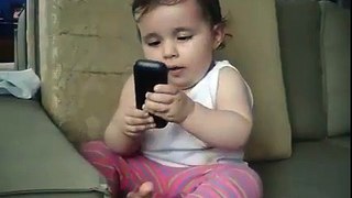 baby talking on mobile