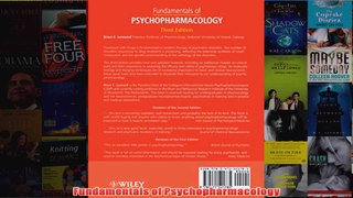 Fundamentals of Psychopharmacology