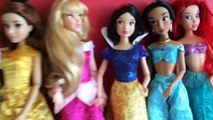 7 Disney Princesses Unboxing! Cinderella, Ariel, Sleeping Beauty, Snow White, Rapunzel and
