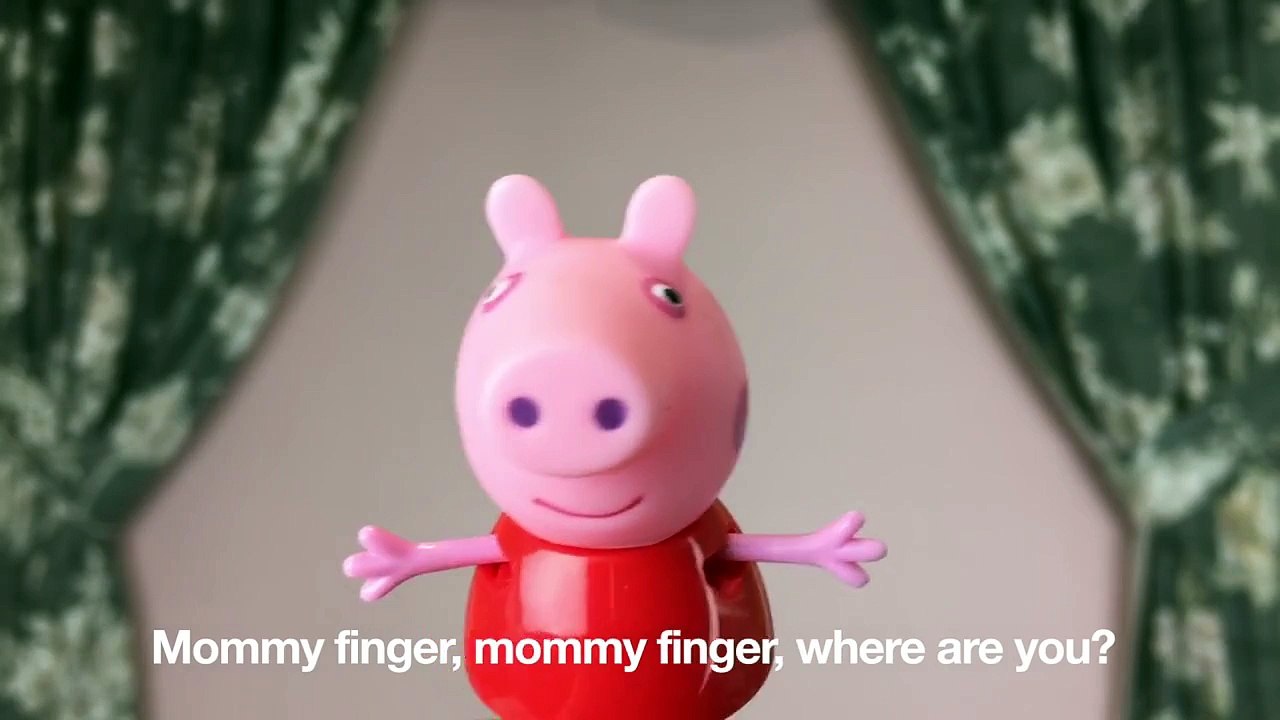 Peppa Pig Friends Finger Family Nursery Rhyme Suzy Sheep Peppa Pig Candy Cat Zoe Zebra Pedro Pony