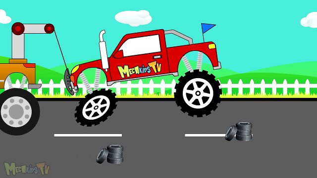 Tow Truck - Monster Trucks For Children - Mega Kids Tv