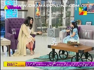 Javeria's Daughter Jannat Came On Sanam Jung's Morning Show As A cindrella