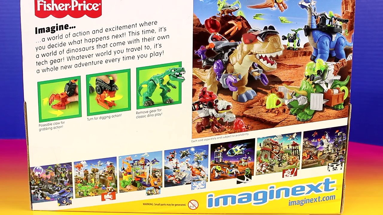 imaginext Dinosaur Wars Episode 1 Fisher Price Dino Triceratops T-Rex Stegosaurus Plastic