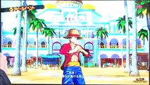 Gameplay One Piece Burnning Blood - Luffy, Ace,Sabo vs Aokiji, Cyborg Francky