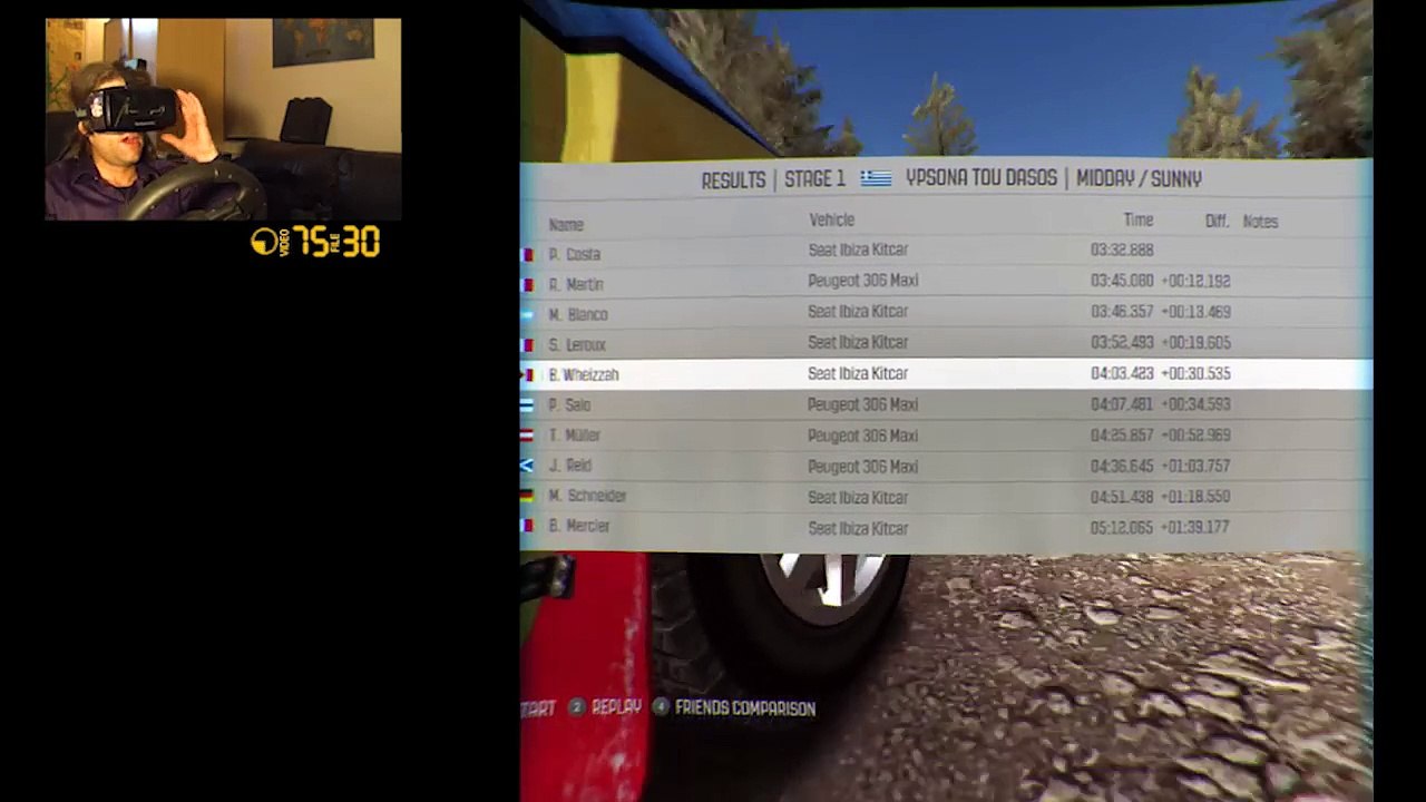 Oculus Rift DK2 - DIRT Rally
