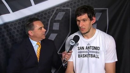 Boban Marjanovic Postgame Interview - Timberwolves vs Spurs - December 28, 2015 - NBA 2015-16 Season
