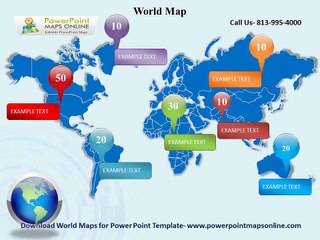 Online Download World Maps for Powerpoint Template