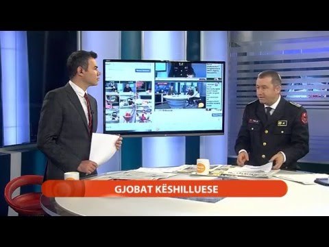 Report TV - Drejtori i Përgjithshëm i Policisë Rrugore Mitat Tola flet për gjobat progresive
