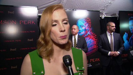Crimson Peak Premiere Interview - Jessica Chastain