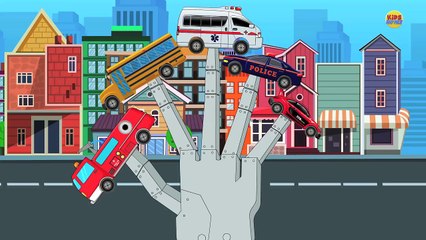 Street Vehicles Finger Family | Kids Car Rhymes