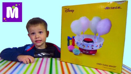 Сладкая вата делаем сладость на моргающей палочке We are making cotton candy maker