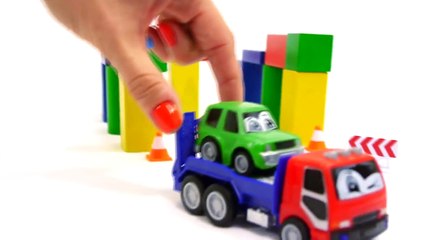 Toy Car Crash! ROAD SIGN SCHOOL Truck & Police Car Teach NO ENTRY Signs! Learn Traffic Rul