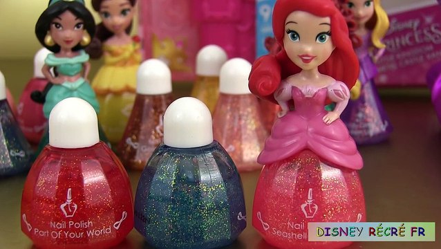 Disney Princess Makeup Set Coffret Maquillage Little Kingdom Nail Polish Vernis Brillant à lèvres