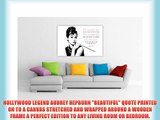 AUDREY HEPBURN BEAUTIFUL QUOTE CANVAS PRINTS WALL ART PICTURES WALL DECORATION HOLLYWOOD LEGENDS