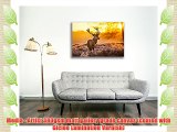 Canvas Culture - Stag Deer Landscape Canvas Art Print Box Framed Picture 28 Original 90 x 60cm