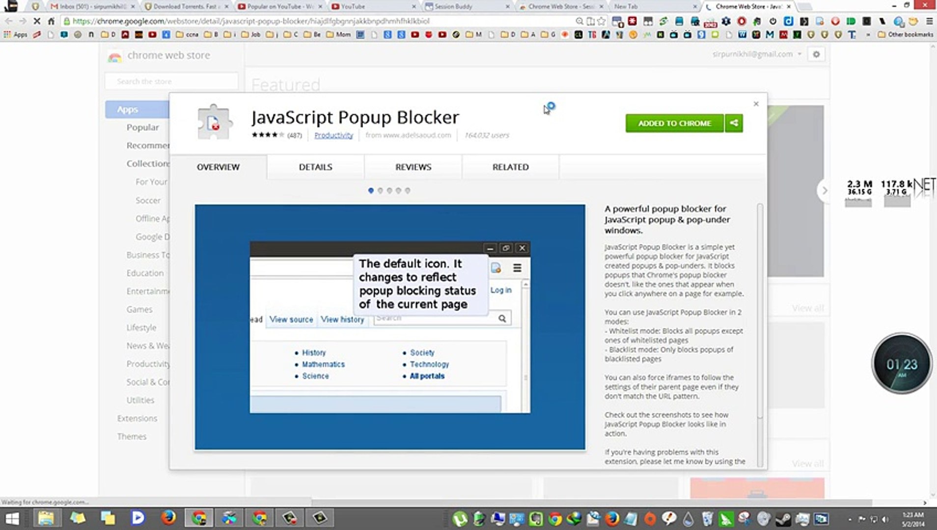 How to block Pop Up Windows in Chrome Browser Chrome Extension JavaScript  Popup Blocker - video Dailymotion