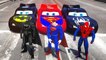 Disney Cars Batman & BatCar Spider man & SpiderCar & Superman Lightning McQueen Cars Race