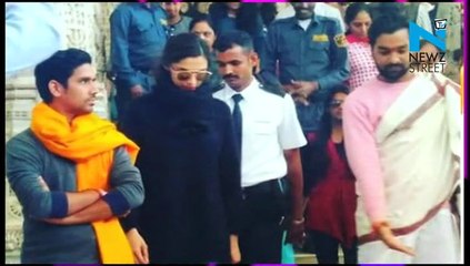 Deepika Padukone visits, explores history of Jain Mandir