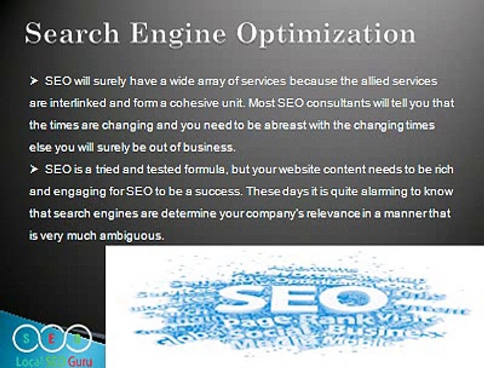 Few basic services offered by SEO companies