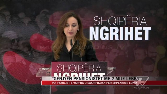 “Gënjyen pensionistët me 2 mijë lekë” - News, Lajme - Vizion Plus