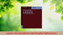 Lesen  Lesen Ein Handbuch de Gruyter Reference Ebook Frei